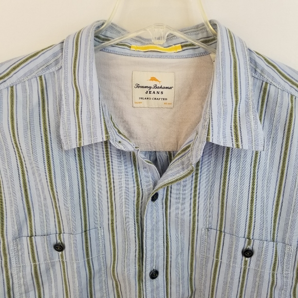 Tommy Bahama Jeans Long Sleeve Button Up Shirt XL - Picture 7 of 16